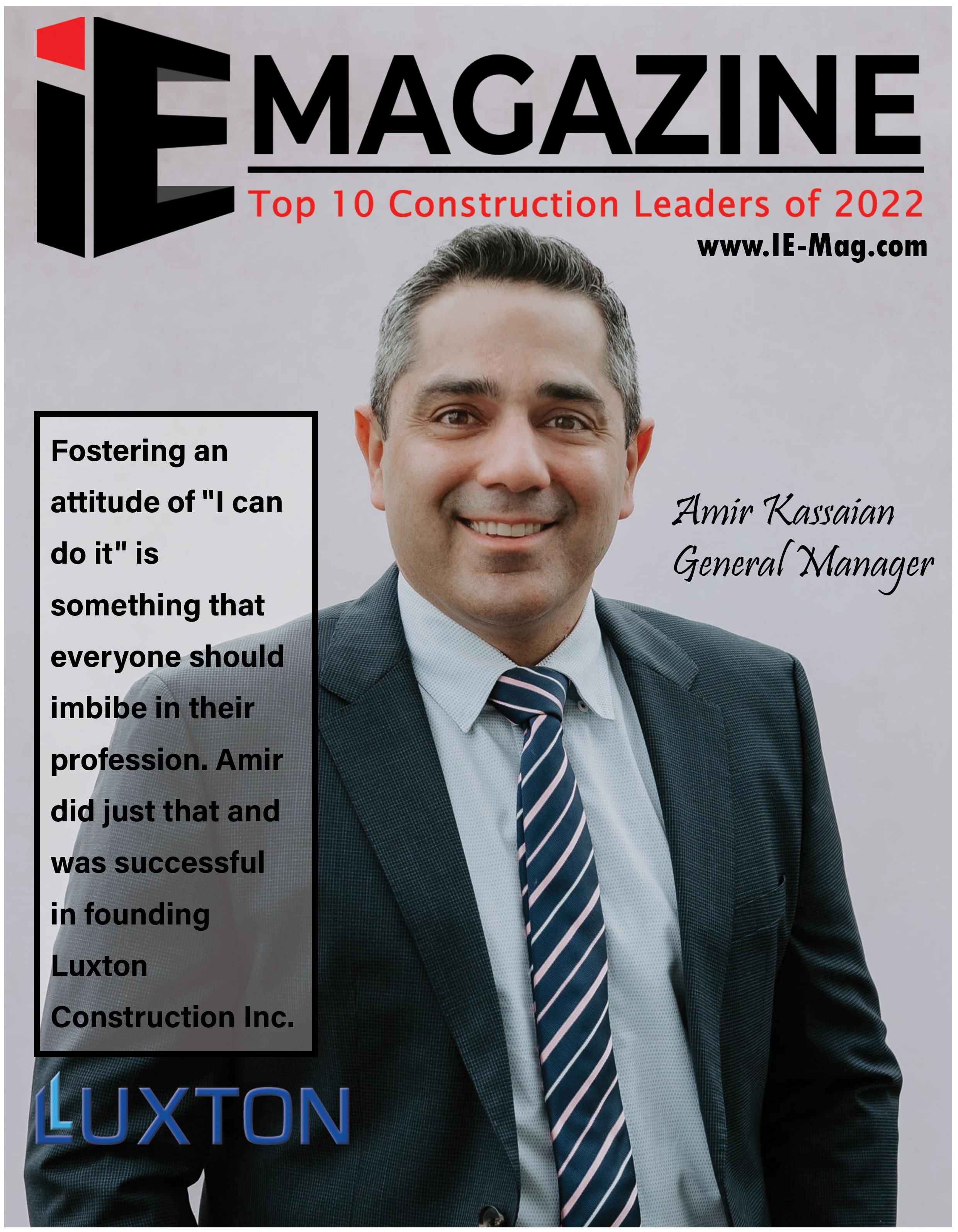 Top 10 Construction Leaders of 2022 Magazine